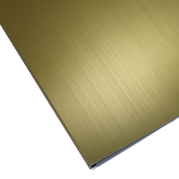 Tôle d'aluminium anodisé brossé 5005 3003 multicolore de 0,21 à 6 mm avec finition AA20 brossée pour mur-rideau et panneau électronique intérieur