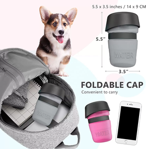 Portátil 500ml Plástico <span class=keywords><strong>Pet</strong></span> Gato e Cão Beber Garrafa Squeeze Tipo Outdoor Alimentação Bowl Going Out Drinking Cup - Product Image 6