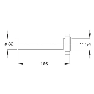 Extension universelle 1 "X 32X165mm Laiton forgé BSP Filetage plaqué Traitement de surface Application d'eau 15mm 25mm 30mm 10mm - Product Image 3