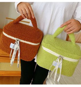 New Arrive Plush Makeup Bag Women's Portable <b>Toiletry</b> Bag Large Capacity Travel <b>Storage</b> Skincare Portable Makeup Case - Product Image 6