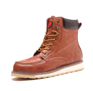 JIANKUN Wide Slip Comfortable composite Comfort Steel Toe Safety Boots non slip waterproof work shoes
