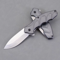 Couteau pliant de survie pour le camping en plein air, lame en acier inoxydable, manche en aluminium, logo gravé au laser, couteau utilitaire, usage industriel