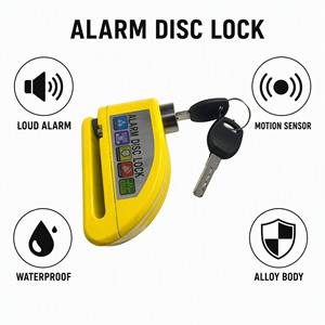 Kunci <span class=keywords><strong>Alarm</strong></span> Rem Cakram Anti Air dari Paduan Aluminium untuk Sepeda & Motor - Product Image 5
