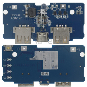 JX-887Y 18650 แบตเตอรี่ 3.7V ถึง 5V 2A โมดูลบูสต์พร้อมอินเทอร์เฟซประเภทซีสำหรับ DIY พาวเวอร์แบงค์ - Product Image 3
