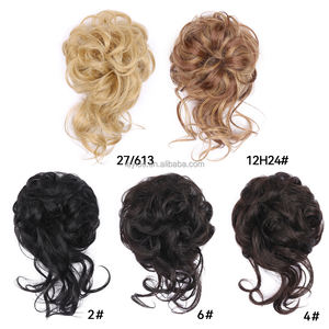 AliLeader-<span class=keywords><strong>moño</strong></span> sintético desordenado para mujer, accesorio para el cabello <span class=keywords><strong>con</strong></span> Círculo de <span class=keywords><strong>Pelo</strong></span> elástico, rizado, <span class=keywords><strong>Donut</strong></span>, postizo - Product Image 2