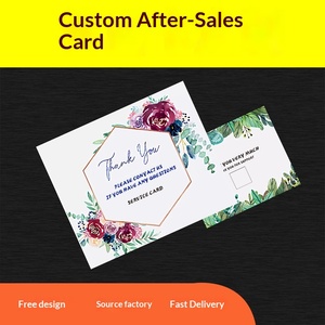 Carte de vœux, service de révision après-vente e-<span class=keywords><strong>commerce</strong></span>, carte <span class=keywords><strong>à</strong></span> <span class=keywords><strong>gratter</strong></span>, système de coupon fixe, carte postale de remerciement, papier couché couleur - Product Image 3