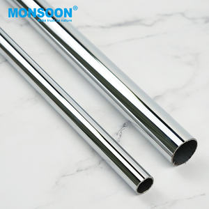 Горячая Распродажа, аксессуары для шкафа Monsoon, хромированная железная овальная алюминиевая подвесная трубка из нержавеющей стали, трубка для шкафа - Product Image 2