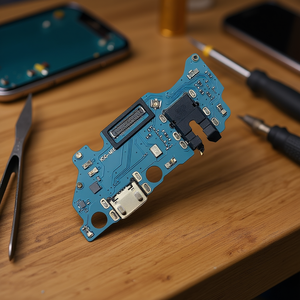 Placa de Conexión de Carga Micro USB con Micrófono y Conector de Audio para Samsung Galaxy A03 Core 2022 A032F - Product Image 3