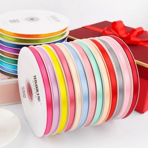 Disponibile Nastro in Poliestere Tinta Unita Colore Macaron <span class=keywords><strong>1</strong></span>.0cm per Bouquet e Confezioni Regalo Fai-da-Te - Product Image 5