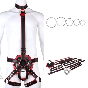 YOCY New Sex Strap on Harness for Women Pegging <b>Dildo</b>, with Detachable 5 Size Metal O-Rings Thigh Cuffs, Bondage Gear for Adult - Product Image 1