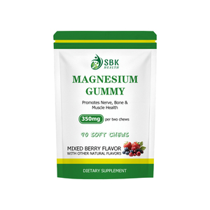 Gummies de magnésium en gros pour usines : le magnésium favorise la santé des nerfs, des os et des muscles, soutient une fonction nerveuse saine - Product Image 1