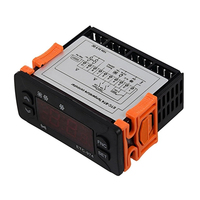 Termorregulador de 12-24V/110V/220V, controlador de temperatura digital con sensor NTC dual