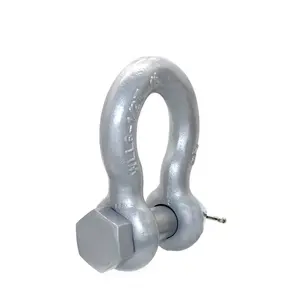 Shenli rigging Bolt loại Bow còng dưới-cường độ cao thả rèn mạ kẽm còng cho khai thác mỏ và công nghiệp nặng - Product Image 2