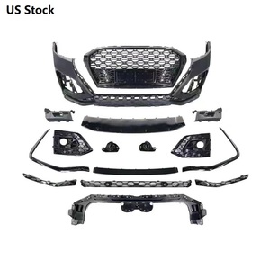 Parachoques Delantero Estilo RS8 con Rejilla de Panal Negro Brillante para Audi Q5 SQ5 B9.5 2022-2025, Kit de Conversión de Carrocería Facelift - Product Image 1