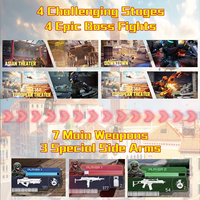Machine de jeu de tir Phantom Vanguard avec pistolet optique, console de jeu de tir, simulateur de tir, machine de jeu de tir à monnayeur