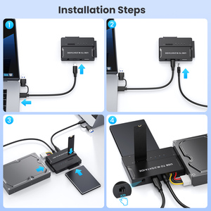 Adaptador <span class=keywords><strong>IDE</strong></span> <span class=keywords><strong>SATA</strong></span> M.2 NVMe <span class=keywords><strong>USB</strong></span> C 3.2 a 2.5/3.5 Pulgadas, Estación de Conexión para Disco Duro <span class=keywords><strong>IDE</strong></span> <span class=keywords><strong>SATA</strong></span> HDD SSD M.2 con Adaptador de Corriente - Product Image 6