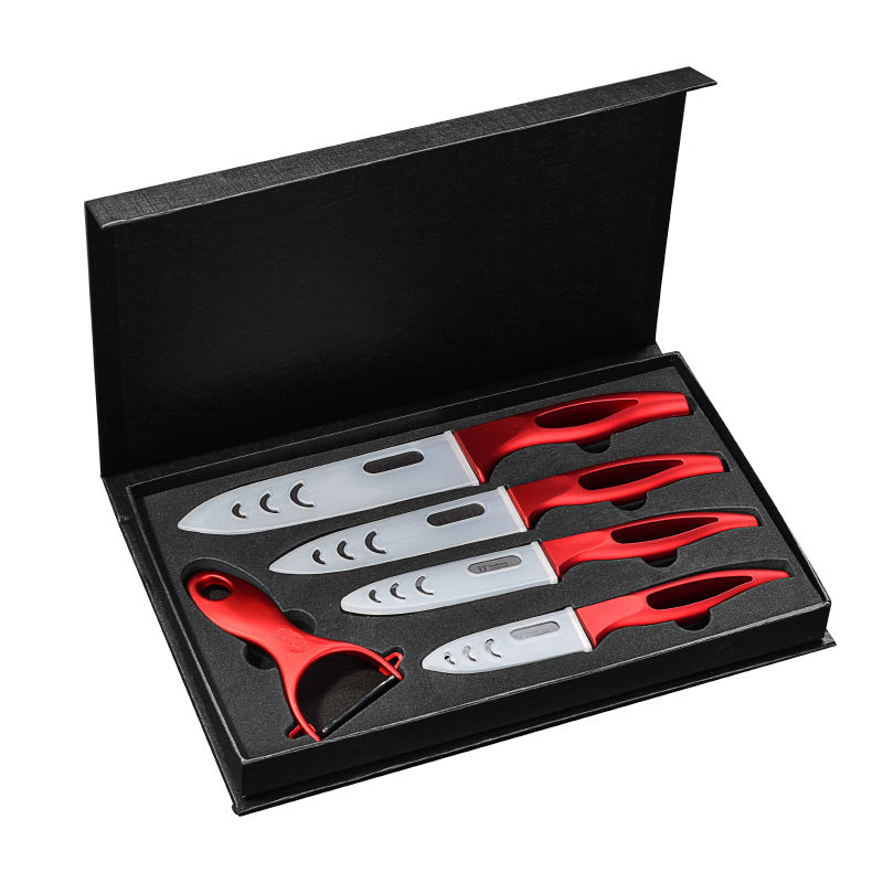 Coffret Grenadine — 4 couteaux céramique et éplucheur