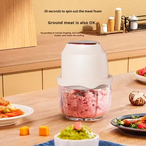 Procesador de Alimentos Inalámbrico Recargable Multifuncional Novax, Totalmente Automático, Capacidad de 0.35L, Picadora de Carne para Bebés - Product Image 4