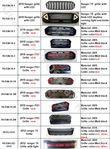 Raptor — grille avant de voiture couvert t6, avec LED, pare-choc avant, model 2012 - <span class=keywords><strong>2014</strong></span> - Product Image 4