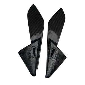 Z-ART 2021 + plaque d'extrémité d'aile de toit en Fiber de carbone sèche pour Porsche Cayenne Turbo <span class=keywords><strong>GT</strong></span> - Product Image 1