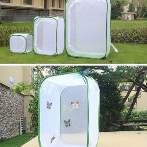 Grande Cage d'<span class=keywords><strong>habitat</strong></span> papillon en maille pliable Enceinte d'observation d'insectes portable pour enfants Net House avec porte à fermeture éclair - Product Image 4