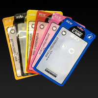 Étui de téléphone coloré Sac Emballage de vente au détail en plastique pour les petites entreprises Étuis de téléphone portable Câbles Pochette