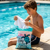 Sac étanche personnalisé pour fête estivale à la plage, imprimé, portable, anti-fuite, pour maillots de bain et voyages à la plage