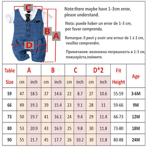 Short Sleeve Bodysuit <b>Baby</b> Clothing Sets Birthday Gifts Clothing Sets <b>Baby</b> Boy Gentleman Romper Suits - Product Image 5