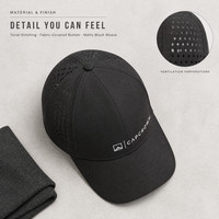 Casquette de baseball perforée à 6 panneaux pour homme avec logo personnalisé, idéale pour la randonnée, le camping, le golf – Fournisseur en gros de casquettes personnalisées