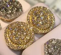 Luxury jewelry Solid 10K 14K gold vvs moissanite diamond earrings men classic screw back moissanite stud earrings GRA