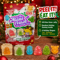 Bonbons gélifiés pelables en forme de bonhomme de neige et de sapin de Noël, saveur fruitée, friandises pelables, fournitures de fête en vrac pour les fêtes de fin d'année