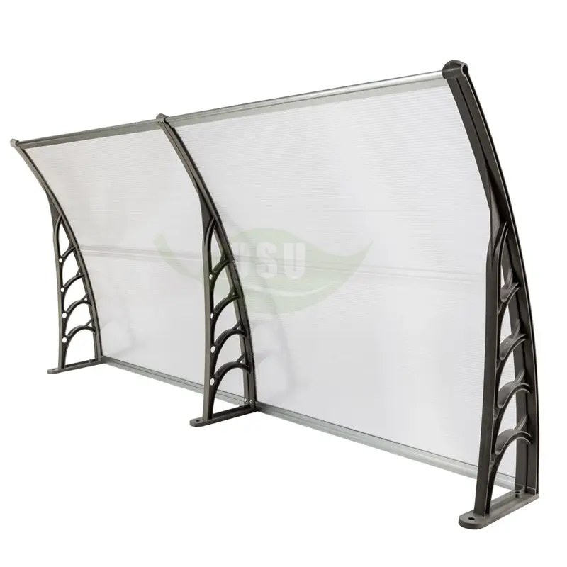 Custom polycarbonate sheet plastic patio covers door and window awnings