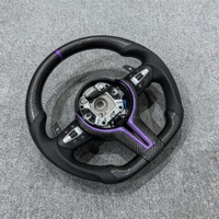 Volant en fibre de carbone violet personnalisé adapté aux BMW F30 F10 F15 F36 F20 F22 F25 F32 M3 M5 E46 E60 E70 E90 E91 M