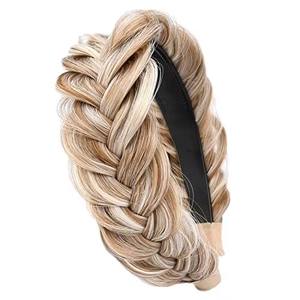 Haarband met elastische gevlochten haarstukjes voor dames, populair voor feestjes en dagelijks gebruik - Product Image 1