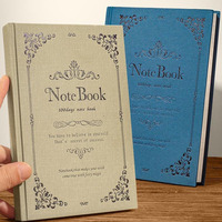 Cahiers personnalisés en lin dur couverture rétro Vintage planificateur de livres pour journal