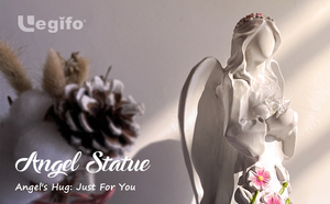 Figura de Ángel Guardián con Luz de Estrella, Funciona con Pilas, Estatua de Resina Decorativa con Función de Temporizador, Regalo de Cumpleaños para <span class=keywords><strong>Abuela</strong></span> - Product Image 6