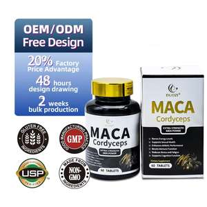 OEM Meilleur Produit Racine de Maca Cordyceps Extrait Comprimés Soutien-Force pour Adultes Suppléments de Santé Corporelle - Product Image 1