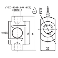 HY-526 Célula de Carga C2 de 100-1000 kg para Báscula de Grúa, Sensor Industrial de Pesaje por Tensión y Compresión