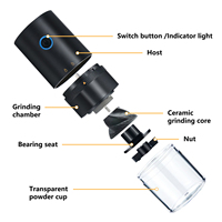 Portable USB Rechargeable Mini broyeur de grains de café électrique sans fil petit moulin à expresso pour bureau à domicile voiture voyage Camping