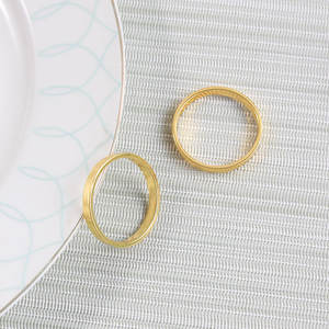 2024 Modedesign Metall Einzel ring Servietten ring <span class=keywords><strong>Gold</strong></span> Farbe Benutzer definierte Form Servietten ring Western Restaurant für Serviette - Product Image 2