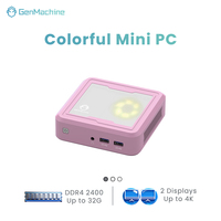 Mini PC GenMachine AMD Ryzen 5 3550H de 4 Núcleos, RAM, SSD, Wifi 5, BT4.2, HD, 2 Puertos USB 3.0, 2 Puertos USB 2.0, LAN de 1G, 2 Pantallas, Oficina, Fábrica, OEM