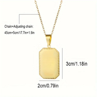 Collier Cœur à Bordure Festonnée Personnalisé en Acier Inoxydable 316L Plaqué Or PVD 18K, Gravé au Laser, Étanche, Inoxydable, Bijoux Vides pour Femme