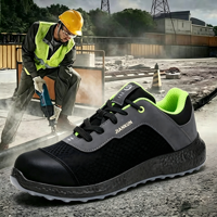 Calzado de Seguridad Transpirable con Puntera de Acero, Antipinchazos en la Entresuela, Botas de Trabajo de Corte Bajo para Obras de Construcción, Fábricas y Talleres