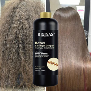 Riginas Label pribadi <span class=keywords><strong>Karatin</strong></span>, pelurus dan penguat perawatan rambut kolagen untuk botol 500ml - Product Image 5