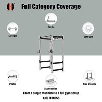 Série professionnelle de cages de musculation à cadre complet en acier pour usage commercial, machine de gym YJCJ FITNESS 125KG certifiée CE