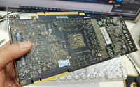 Carte graphique de bureau AI d'occasion GeForce RTX 2080 Ti 22 Go GDDR6 avec refroidissement par ventilateur