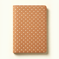Yalong A6 Vintage Polka Dot Leder Thermobindung Notizbuch Retro Weiße Punkte Hardcover Journal Tagebuch 4 Farben Set YLA5T006