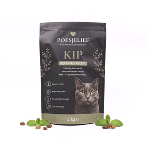 Sachet Doypack pour Aliments pour Chiens et Chats avec Fenêtre Transparente, Fermeture Zip Refermable, en Feuille d'Aluminium Mylar, 1kg-5kg, Vente Directe Usine, OEM ODM - Product Image 1