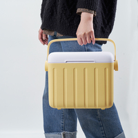 Glacière isotherme en gros 6L pour 9 canettes, en plastique PP, mini glacière rigide isolée pour la livraison alimentaire et la conservation de la fraîcheur