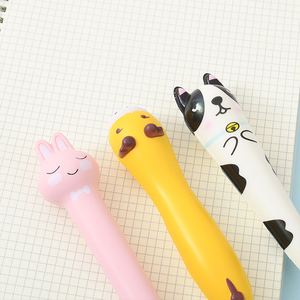 Stylos à encre gel amusants et kawaii en forme d'animaux et de fruits pour soulager le stress, pour filles - Product Image 5